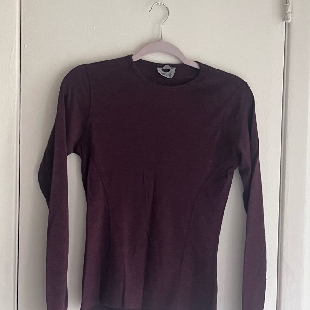 Burgundy Long Sleeve Top